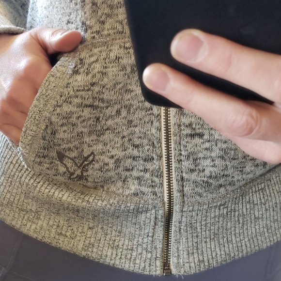 American Eagle Outfitters Terry Zip Hoodie - Picture 4 of 5
